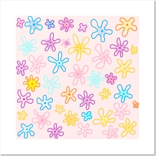 flower patterns Posters and Art